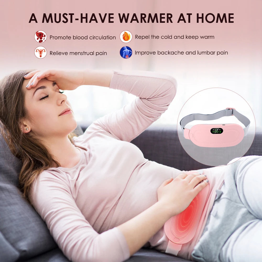 Period Cramp Relief Massager & Heating Pad