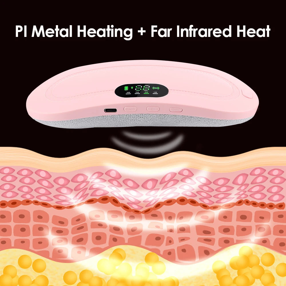 Period Cramp Relief Massager & Heating Pad