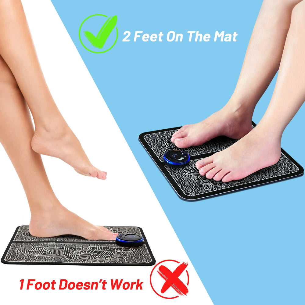 Foot Massager & Neck Massager Combo - Pin Relif Complete EMS Massage Kit