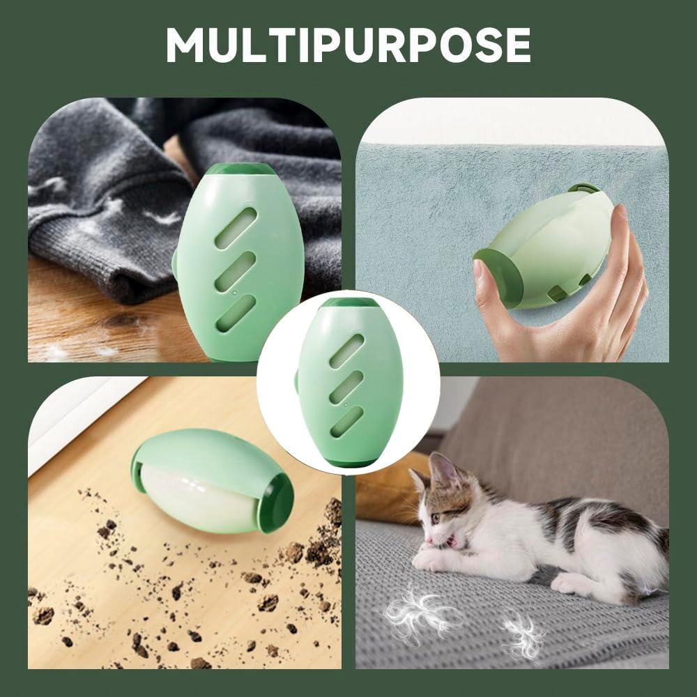 Reusable Lint Roller Ball – Extra Sticky, Washable & Travel-Friendly (Green)