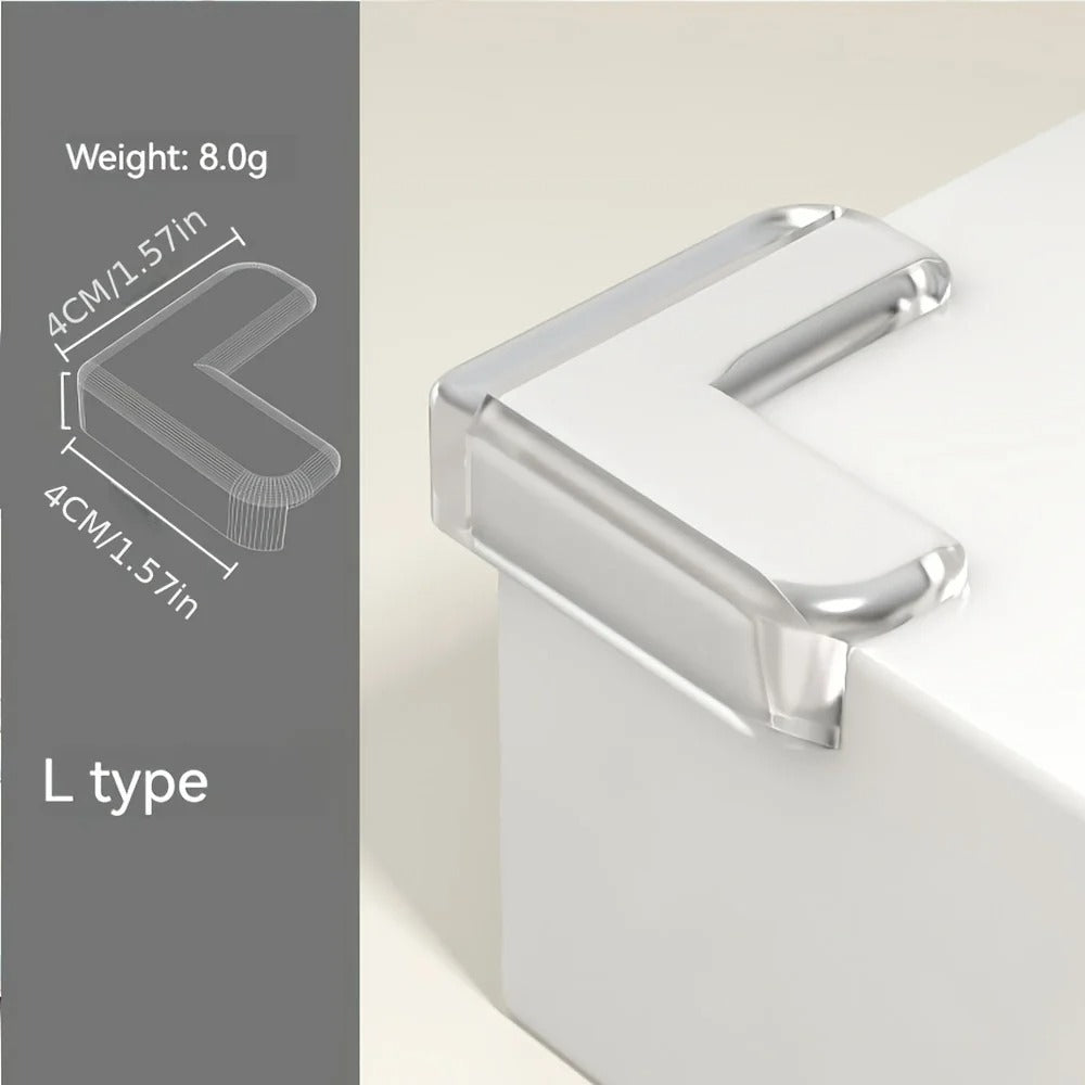 12 Pcs Safety Corner Protection Table Silicone Edge Corner Guard Transparent Anti Collision Desk Edge Protection Cover