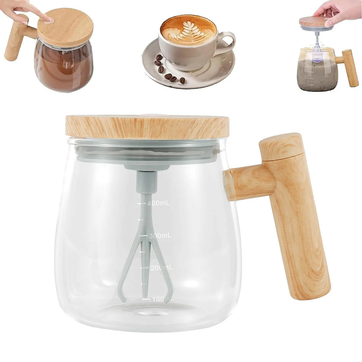 New Self Stirring Mug – 400ML USB Rechargeable High-Speed Mixing Cup