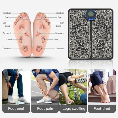 Foot Massager & Neck Massager Combo - Pin Relif Complete EMS Massage Kit