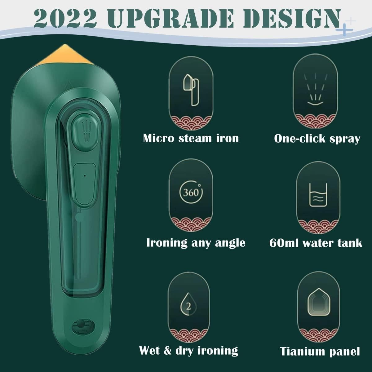 Micro Portable Steam Iron | Mini Ironing Machine for Clothes | Supports Dry and Wet Ironing | Garment Steamer for Home & Travel - Perfect for Gifting