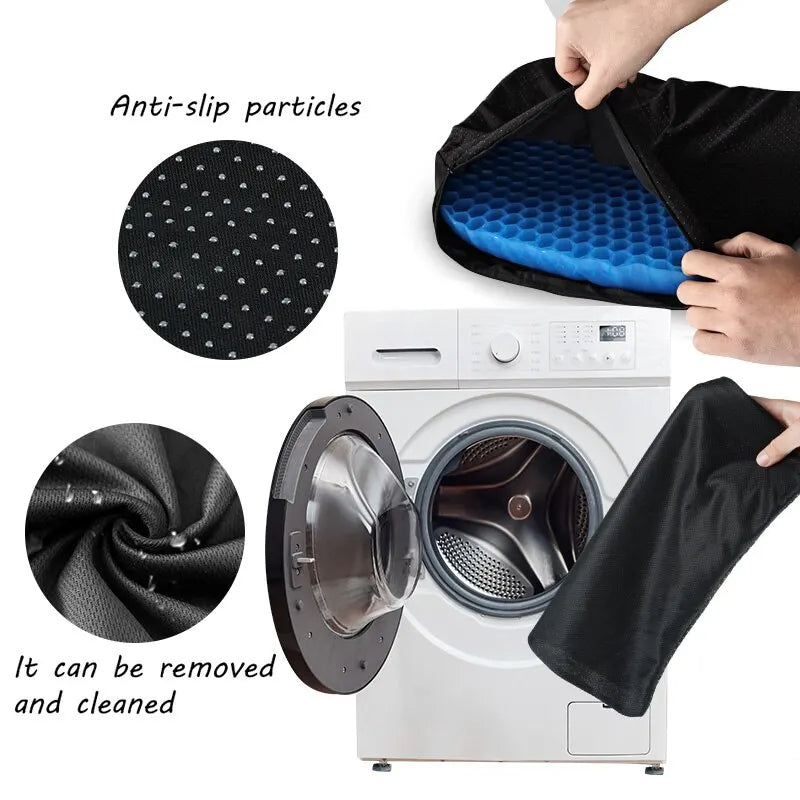 Extra Large Chair Cushion Seat Pad Breathable Honeycomb Design Car Gel Seat Cushions for Office