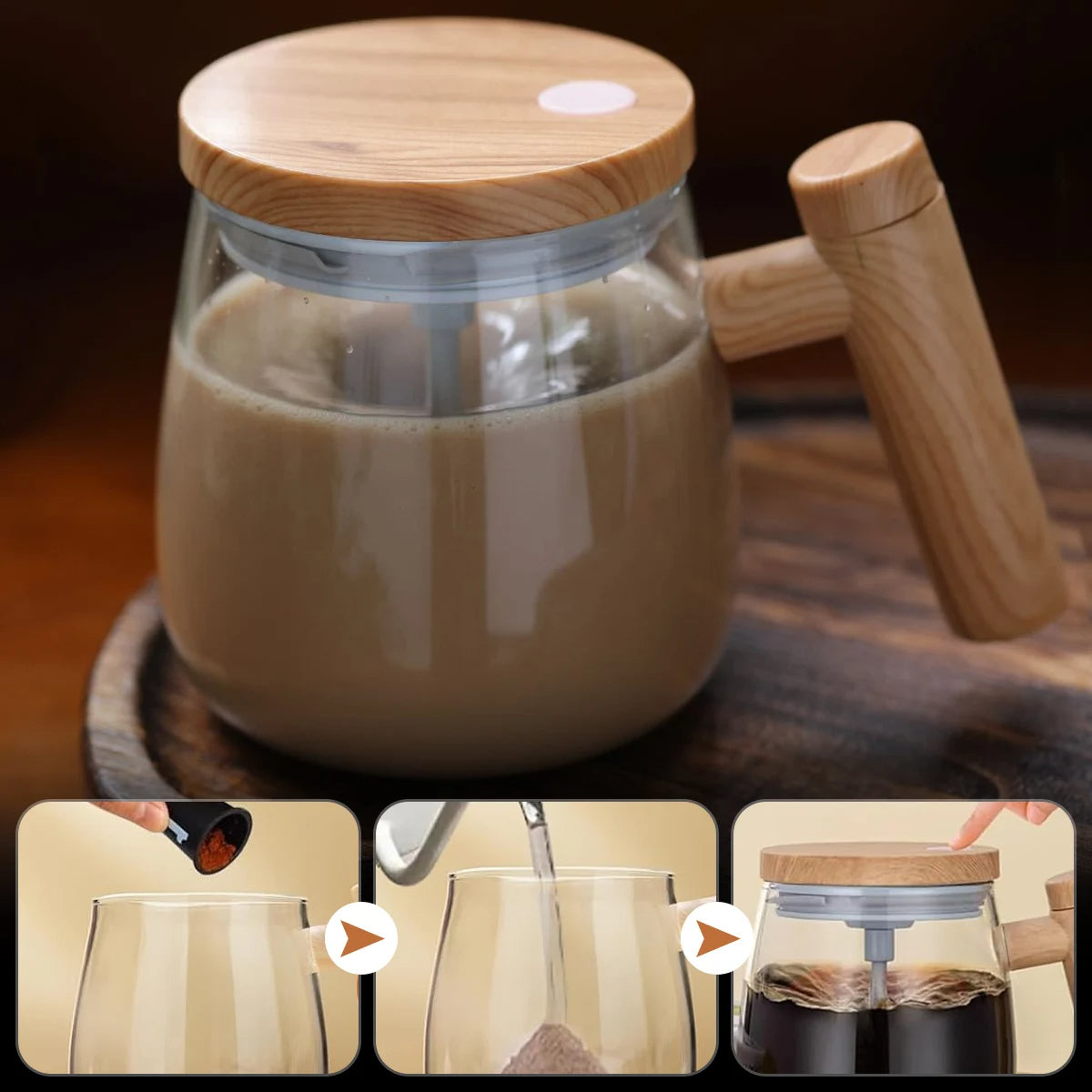 New Self Stirring Mug – 400ML USB Rechargeable High-Speed Mixing Cup