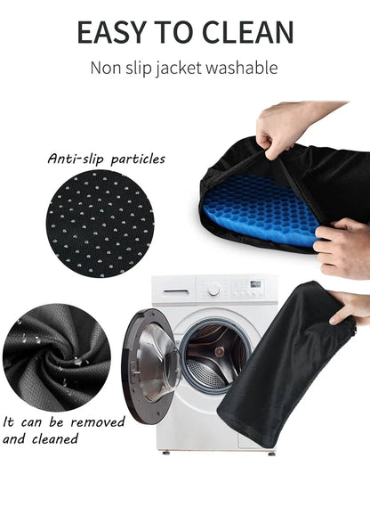 Extra Large Chair Cushion Seat Pad Breathable Honeycomb Design Car Gel Seat Cushions for Office