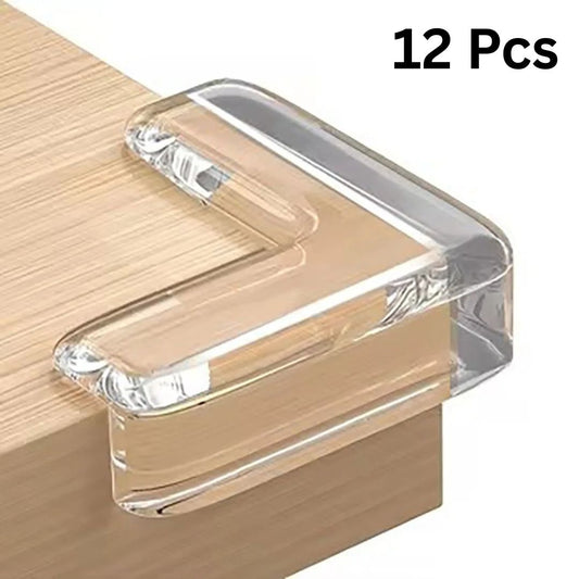 12 Pcs Safety Corner Protection Table Silicone Edge Corner Guard Transparent Anti Collision Desk Edge Protection Cover