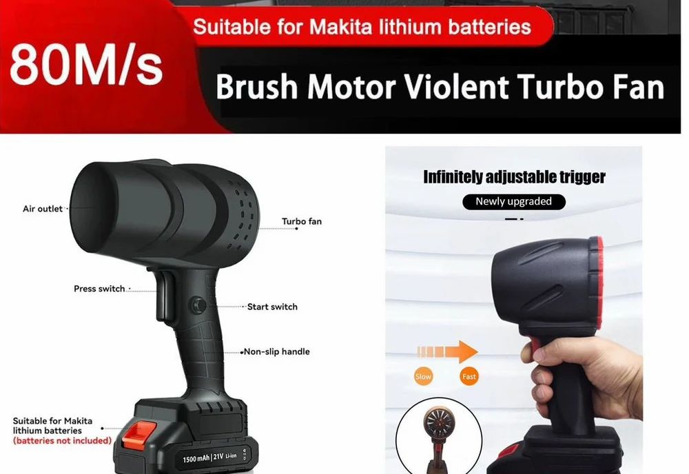 Cordless Turbo Jet Blower